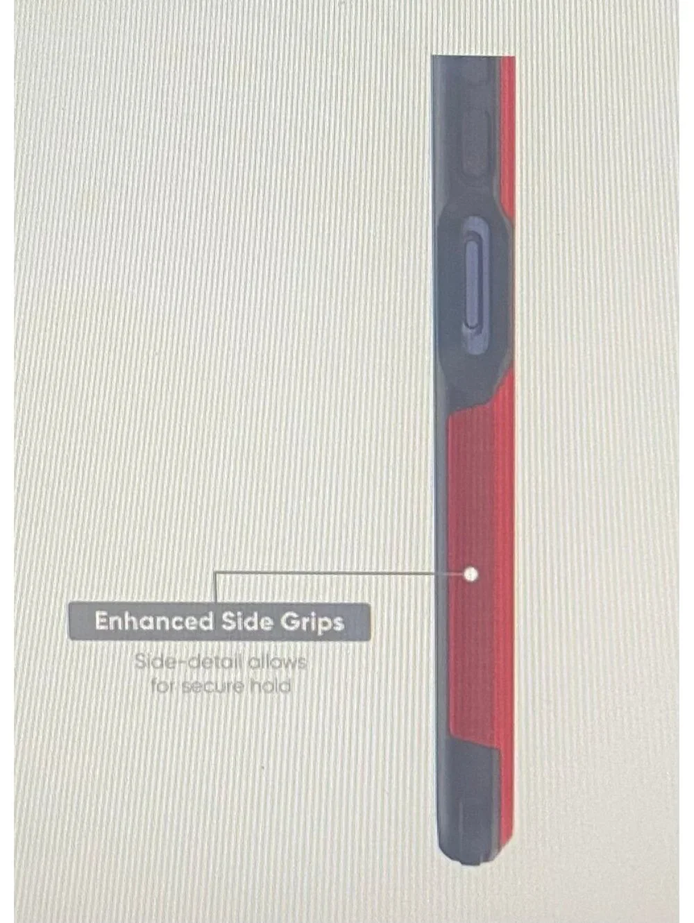 Onn Slim Rugged Case for Samsung Galaxy A25 5G Red/Gray